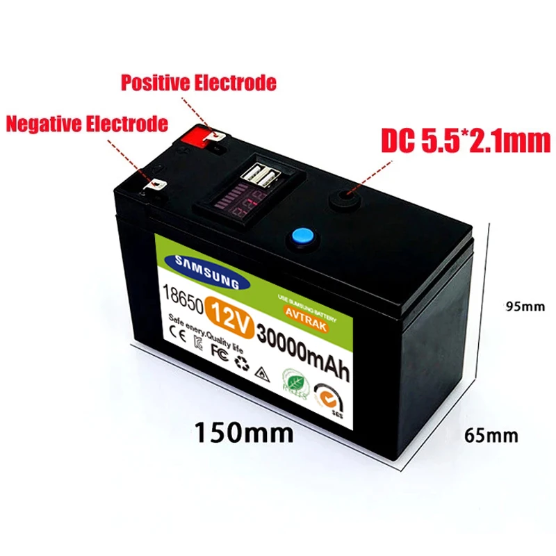 Brand new sprayer 12V 60Ah 3S6P built-in high current 60A BMS 18650 lithium battery pack for electric vehicle battery
Brand new sprayer 12V 60Ah 3S6P built-in high current 60A BMS 18650 lithium battery pack for electric vehicle battery