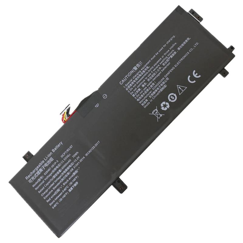 New Original Genuine 628467-3S1P-3 Laptop Battery 11.55V 70Wh 6060mAh For Chuwi CoreBook X Pro CWI536 Tablet PC
New Original Genuine 628467-3S1P-3 Laptop Battery 11.55V 70Wh 6060mAh For Chuwi CoreBook X Pro CWI536 Tablet PC