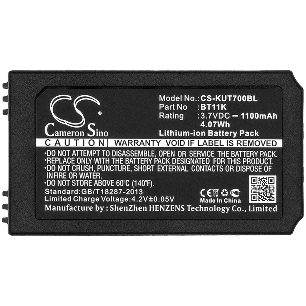 Cameron Sino 1100mA Battery for IKUSI IK2,PUPITRE IK2,T70/2,T70/2 iKontrol BT11K
Cameron Sino 1100mA Battery for IKUSI IK2,PUPITRE IK2,T70/2,T70/2 iKontrol BT11K