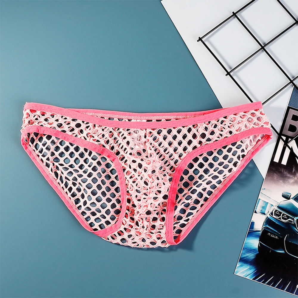 Hollow Mens Sexy Low-Rise Mesh Panties Knickers Male Low Waist Bikini Elastic Youth Underwear Underpants Pink Black Briefs
Hollow Mens Sexy Low-Rise Mesh Panties Knickers Male Low Waist Bikini Elastic Youth Underwear Underpants Pink Black Briefs