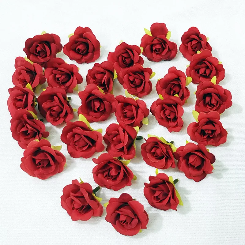 50pcs 4cm Artificial Red Rose Head Stamen Flower For Wall Wedding Arch Bridal Bouquet Home Headdress Shoe Hat Decoration
50pcs 4cm Artificial Red Rose Head Stamen Flower For Wall Wedding Arch Bridal Bouquet Home Headdress Shoe Hat Decoration