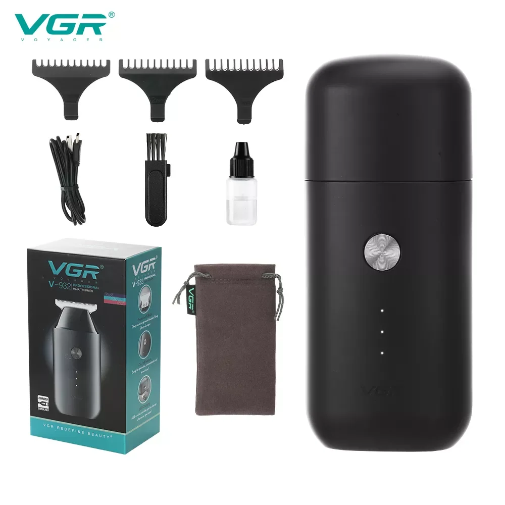 VGR New Mini Hair Clipper Compact Portable Shaver USB Rechargeable Men's Shaver Men's Single Blade Hair Clipper V-932
VGR New Mini Hair Clipper Compact Portable Shaver USB Rechargeable Men's Shaver Men's Single Blade Hair Clipper V-932
