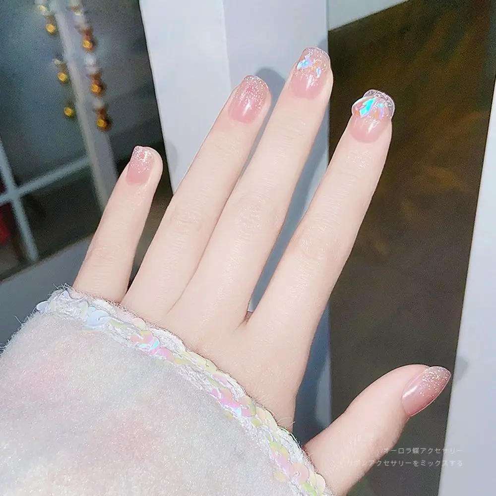 24pcs Detachable Flower Pink Butterfly Bow Aurora Crystal Short Square Full Cover Fake Nails False Nail
24pcs Detachable Flower Pink Butterfly Bow Aurora Crystal Short Square Full Cover Fake Nails False Nail