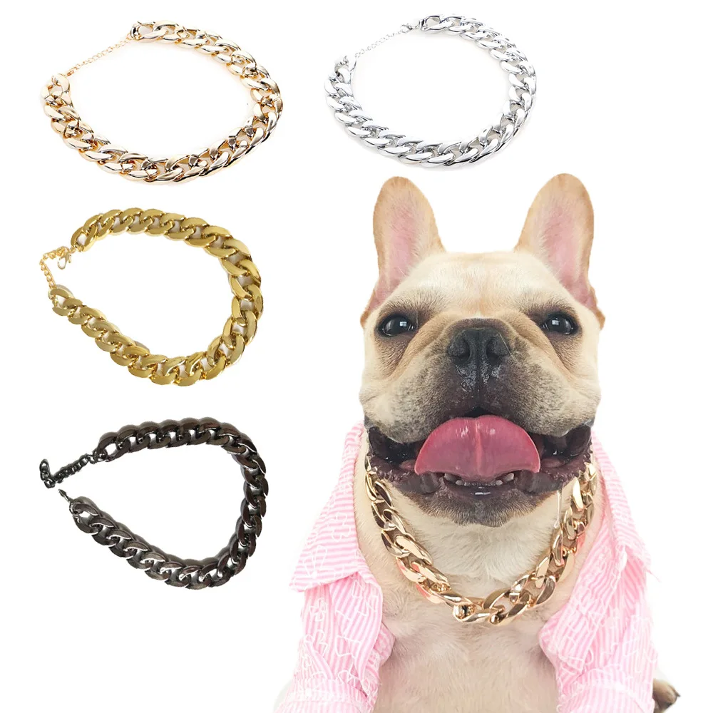 

Pet Necklace Fighting Necklace Pet Fashion Necklace Dog Bully Gold Chain Small and Medium-sized Dog Collar Dog Jewelry Necklace