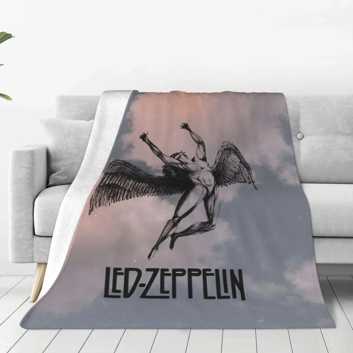Одеяла Like-Led-Zeppelin теплые фланцевые одеяла мягкое и удобное одеяло для пикника