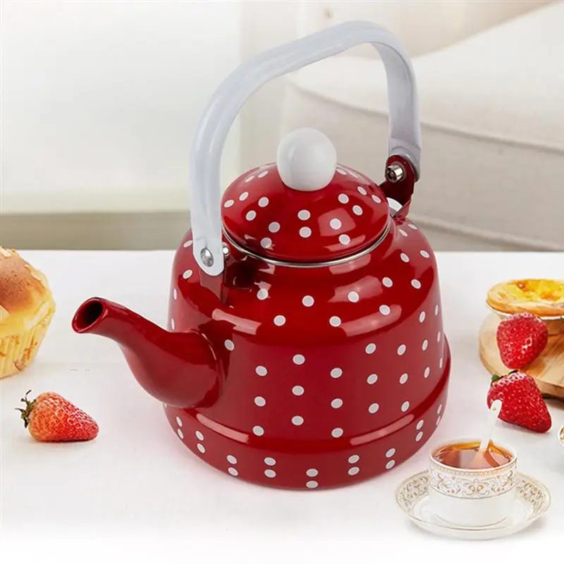 1Pc Durable Heating Water Kettle Lovely Enamel Teapot Kitchen Teapot for Home
1Pc Durable Heating Water Kettle Lovely Enamel Teapot Kitchen Teapot for Home