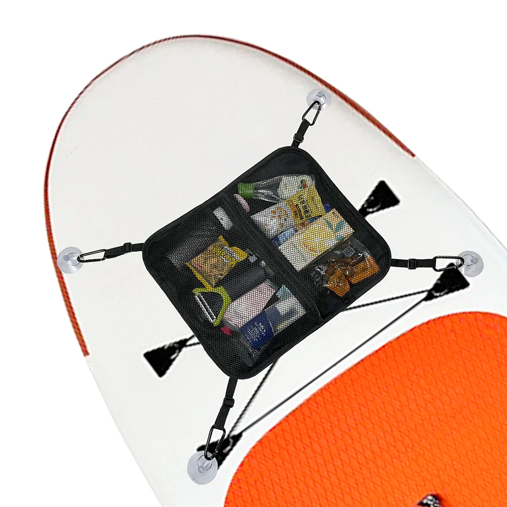 Paddleboard Deck Bag Kayak Stand Up Paddle Board Mesh Deck Bag With Suction Cups Swimming Surfing Storage Bag
Paddleboard Deck Bag Kayak Stand Up Paddle Board Mesh Deck Bag With Suction Cups Swimming Surfing Storage Bag