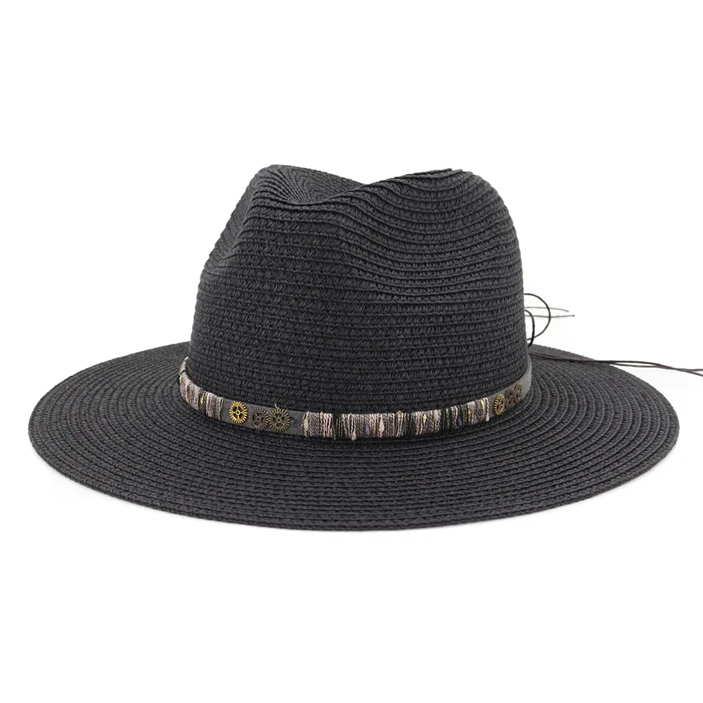 Men Summer Beach Straw Hats Women Big Wide Side Casual Female Panama Hat Sunshade Concave Top Cap Travel Sun Cap
Men Summer Beach Straw Hats Women Big Wide Side Casual Female Panama Hat Sunshade Concave Top Cap Travel Sun Cap