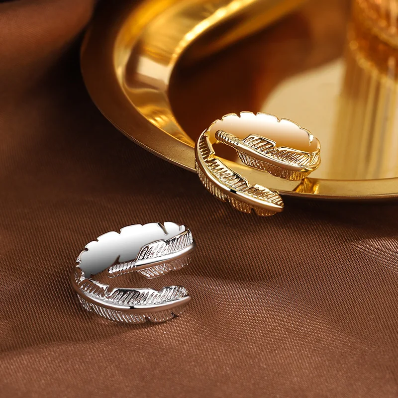 Minimalism Trendy Silver Feather Gold Rings for Women Men Couple Wedding Engagement Silver Women's Vintage Ring Fine Jewelry
Minimalism Trendy Silver Feather Gold Rings for Women Men Couple Wedding Engagement Silver Women's Vintage Ring Fine Jewelry