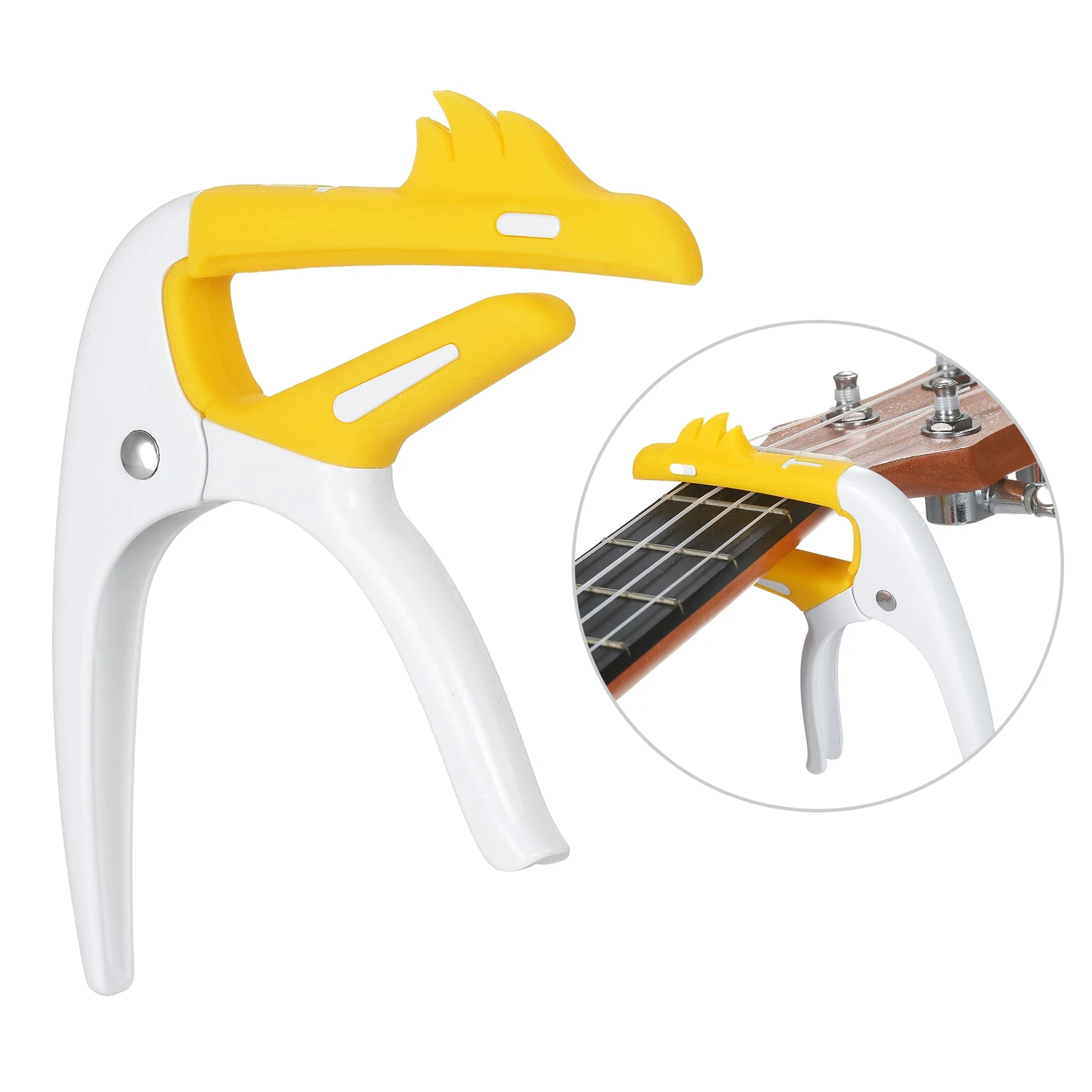 Guitar Capo With 3 Guitar Picks in Random Color for Acoustic Electric Guitar Ukulele Streamlined Structure Alloy Tuning Clip
Guitar Capo With 3 Guitar Picks in Random Color for Acoustic Electric Guitar Ukulele Streamlined Structure Alloy Tuning Clip