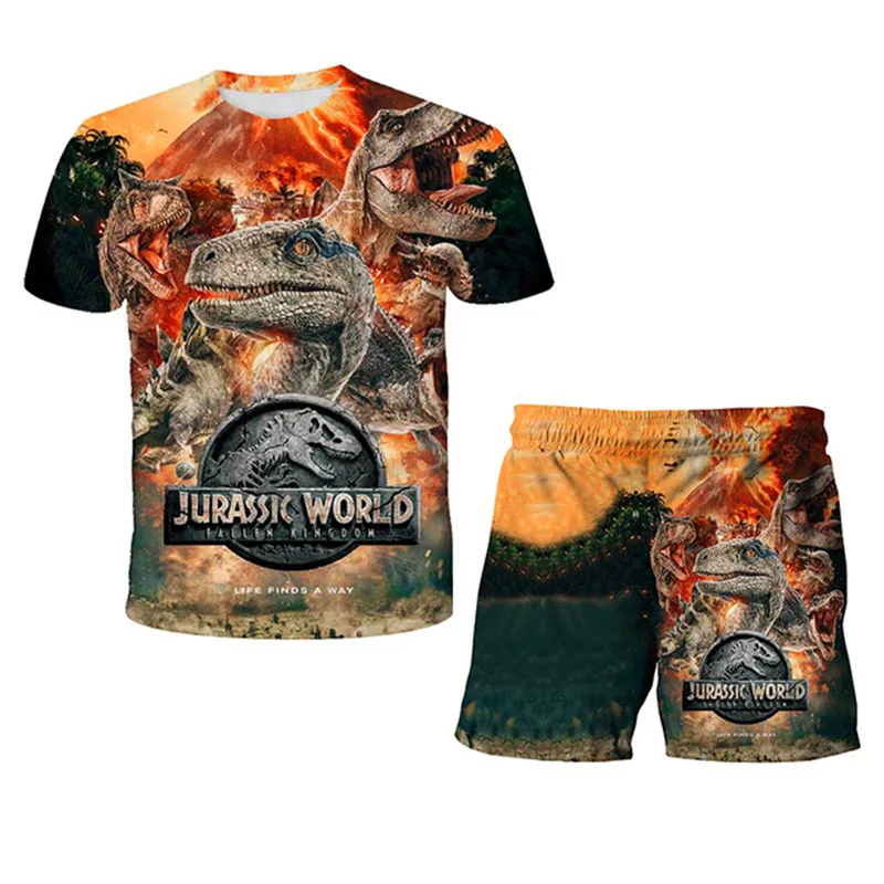 2022 Summer Kids Clothes Dinosaur Print T shirt Suit Girls Sets Cartoon Tees and Shorts 2Pcs Casual Boys Suit Baby Girls Clothes
2022 Summer Kids Clothes Dinosaur Print T shirt Suit Girls Sets Cartoon Tees and Shorts 2Pcs Casual Boys Suit Baby Girls Clothes