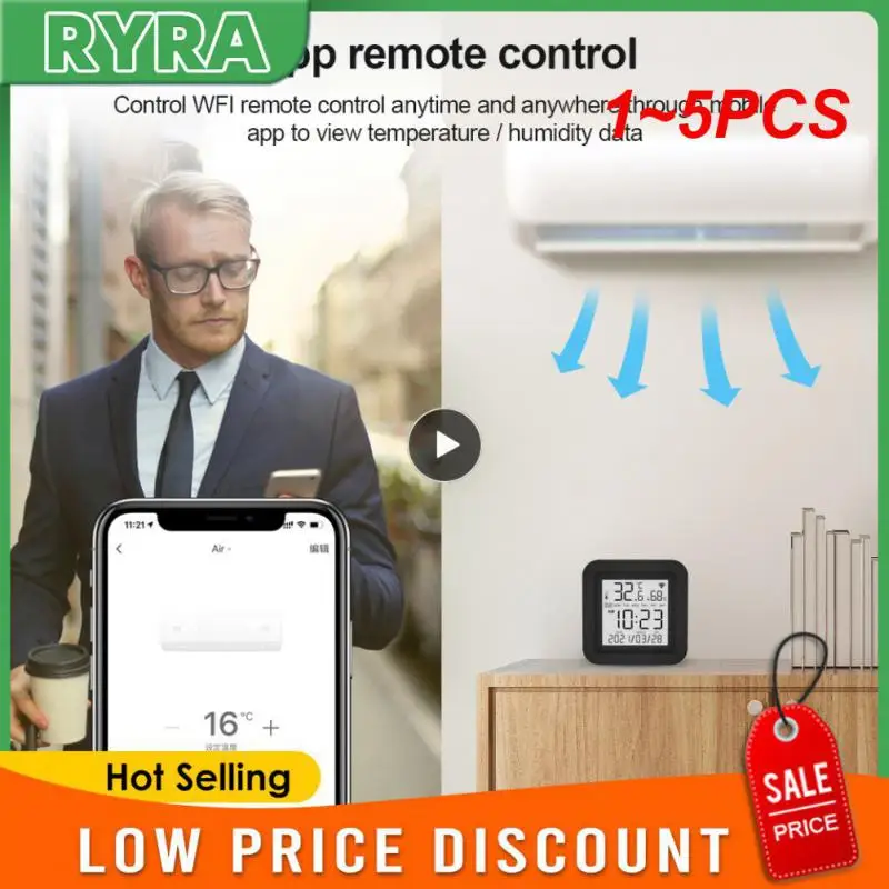 1~5PCS Wifi Remote Control,Tuya Smart Universal Infrared with Temperature Humidity Sensor Display,Works with Alexa Home
1~5PCS Wifi Remote Control,Tuya Smart Universal Infrared with Temperature Humidity Sensor Display,Works with Alexa Home