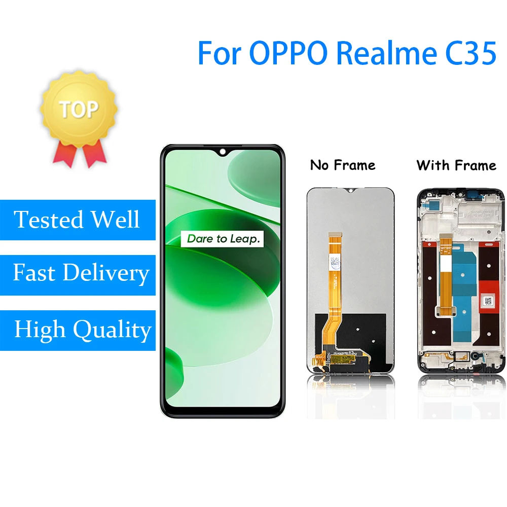 6.6" Original For OPPO Realme C35 LCD Display RMX3511 Touch Screen Digitizer Assembly For RealmeC35 Repair LCD Panel
6.6" Original For OPPO Realme C35 LCD Display RMX3511 Touch Screen Digitizer Assembly For RealmeC35 Repair LCD Panel