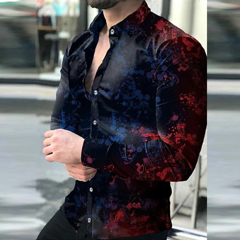 Casual Men Long Sleeve Single Breasted Slim Polo Shirts Fashion 2023 Spring Lapel Print Polos Men Retro T-Shirts Tops Streetwear
Casual Men Long Sleeve Single Breasted Slim Polo Shirts Fashion 2023 Spring Lapel Print Polos Men Retro T-Shirts Tops Streetwear