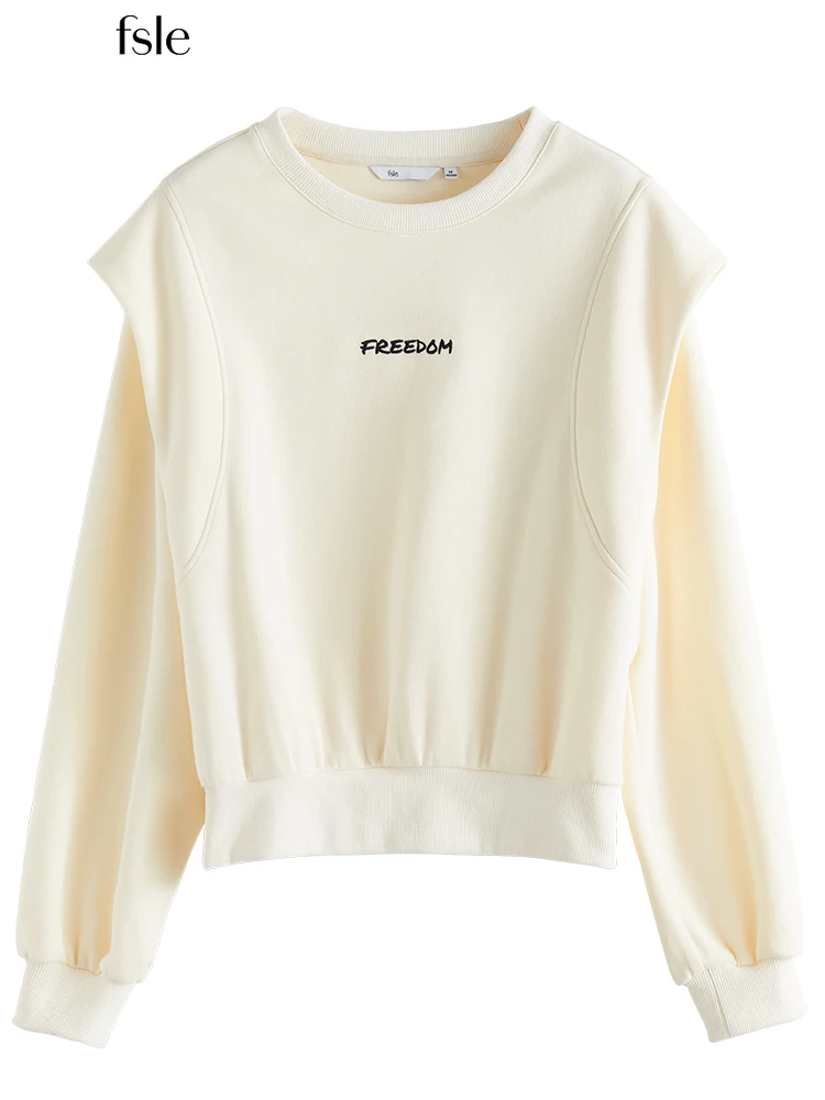 FSLE 2022 Spring Beige Embroidery Women Hoodies Pullover Офисная леди Fake Two-piece Top Loose Short Sweatshirt Hoody Female
FSLE 2022 Spring Beige Embroidery Women Hoodies Pullover Офисная леди Fake Two-piece Top Loose Short Sweatshirt Hoody Female