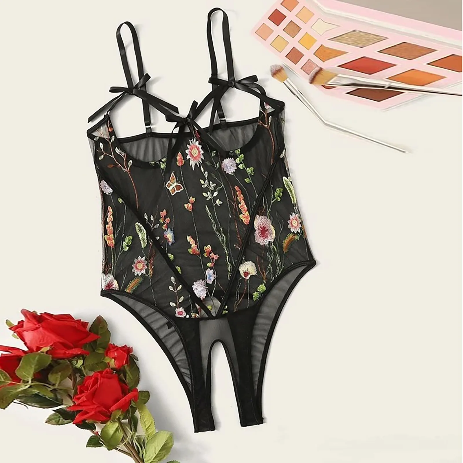 Women Teddy lingerie Sexy Underwear Erotic Corset Lace Mesh Sleepwear Nightwear Embroidered strap one-piece sexy pajamas
Women Teddy lingerie Sexy Underwear Erotic Corset Lace Mesh Sleepwear Nightwear Embroidered strap one-piece sexy pajamas