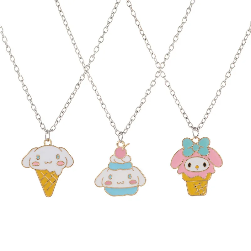 Sanrio Anime Cinnamonroll Ice Cream Necklace Cute Girl Friend Collar Chain Cartoon My Melody Couple Accessories Holiday Gift
Sanrio Anime Cinnamonroll Ice Cream Necklace Cute Girl Friend Collar Chain Cartoon My Melody Couple Accessories Holiday Gift