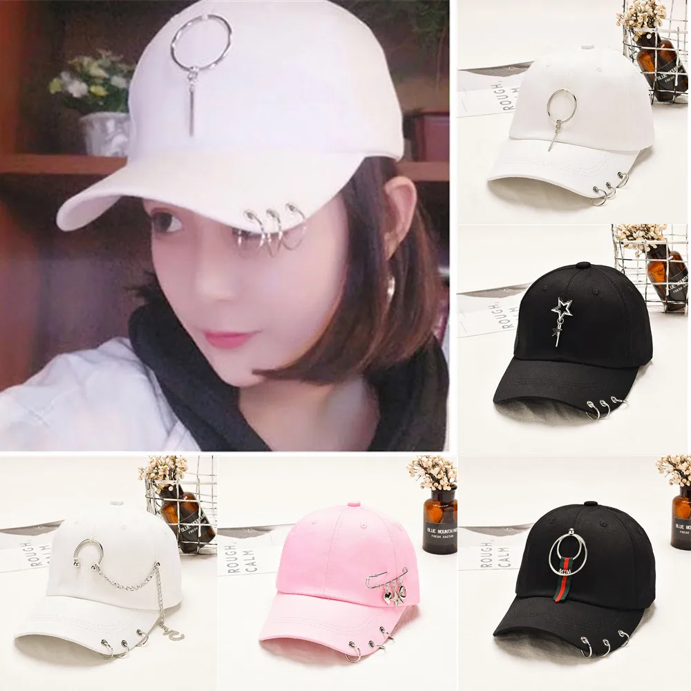 New Women's Hats Hoops Rivet Baseball Caps Creative Adjustable Summer Brim Sun Hats for Girls Womens Designer Hats Snapback
New Women's Hats Hoops Rivet Baseball Caps Creative Adjustable Summer Brim Sun Hats for Girls Womens Designer Hats Snapback