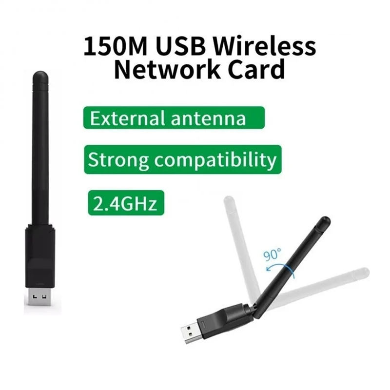 Сетевая карта Ralink-RT8188, 150 Мбит/с, 2,4 ГГц, USB 2 дБи 
Сетевая карта Ralink-RT8188, 150 Мбит/с, 2,4 ГГц, USB 2 дБи
