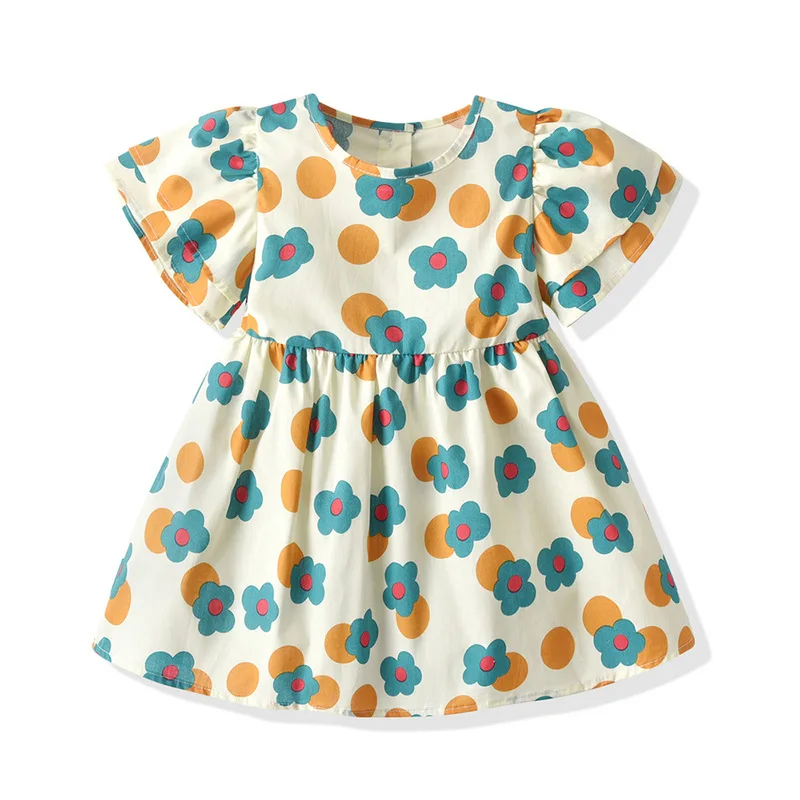 New Cotton Girls Print Dress Balloon Print Bubble Short Sleeve Waist Cute Princess Skirt Summer Breathable 0-6 Years Old
New Cotton Girls Print Dress Balloon Print Bubble Short Sleeve Waist Cute Princess Skirt Summer Breathable 0-6 Years Old