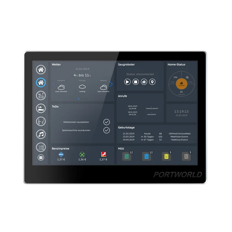 

Portworld YC-SM10P 10 inch RK3566 Android 11 os industrial automation embedded LCD touch screen