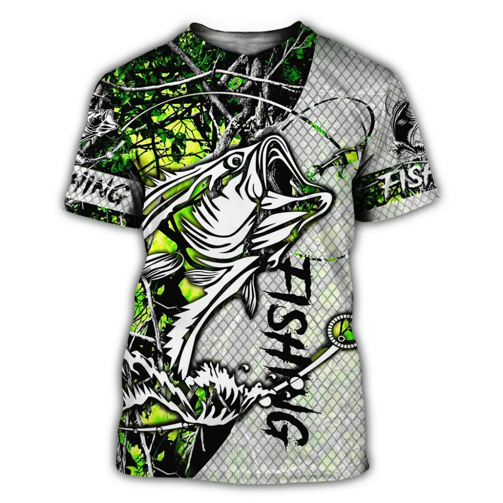 New Cute Fishing Camouflage 3d Printing Men's T-shirt Harajuku Fashion Short Sleeved Summer Fashion Large Street Clothes
New Cute Fishing Camouflage 3d Printing Men's T-shirt Harajuku Fashion Short Sleeved Summer Fashion Large Street Clothes