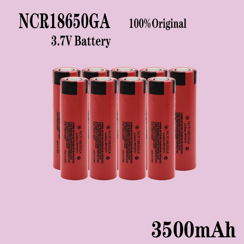 Original NCR 18650GA high discharge 30A 3.7V 3500mAh rechargeable flat top lithium battery can be installed with DIV nickel
Original NCR 18650GA high discharge 30A 3.7V 3500mAh rechargeable flat top lithium battery can be installed with DIV nickel