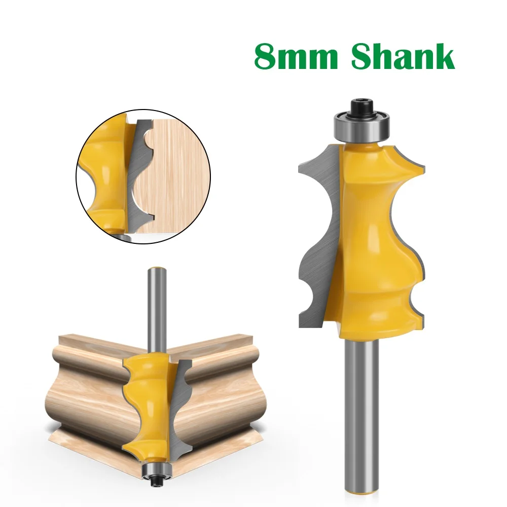 1pc 8MM Shank Fish Handrail Moulding Line Router Bit Woodworking Cutter Milling for Wood Bit Face Mill 
1pc 8MM Shank Fish Handrail Moulding Line Router Bit Woodworking Cutter Milling for Wood Bit Face Mill