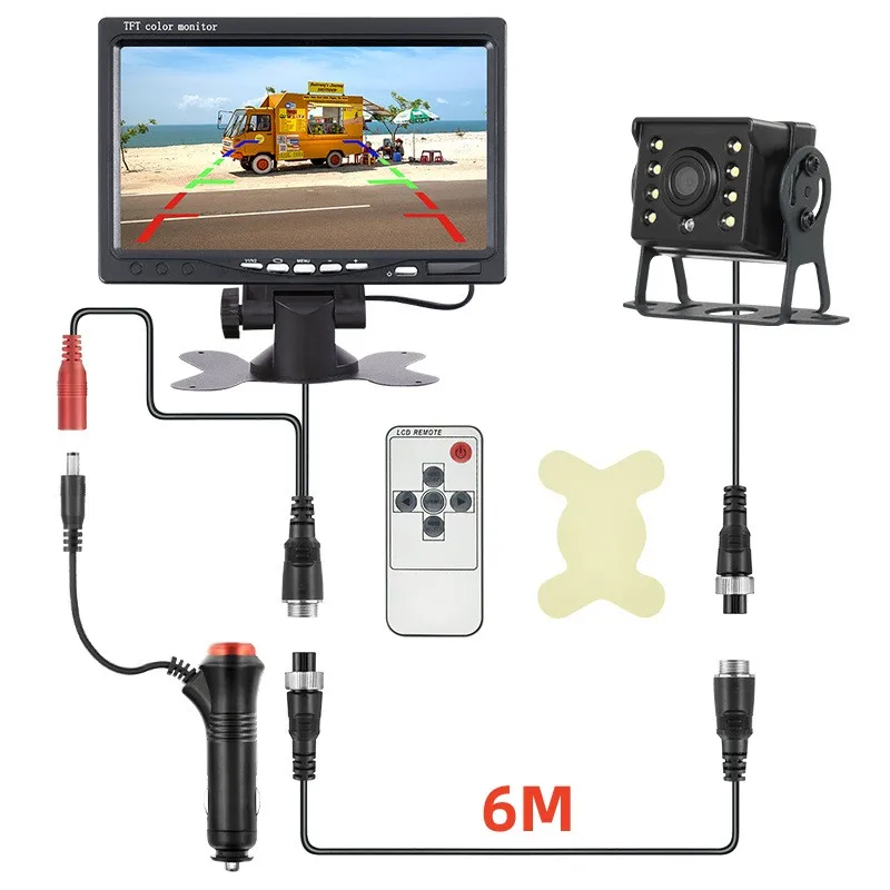 7-дюймовая автомобильная камера заднего вида, монитор для парковки грузовиков, 9-36 В, HD камера заднего вида с экраном, 1024*600, универсальная
7-дюймовая автомобильная камера заднего вида, монитор для парковки грузовиков, 9-36 В, HD камера заднего вида с экраном, 1024*600, универсальная
