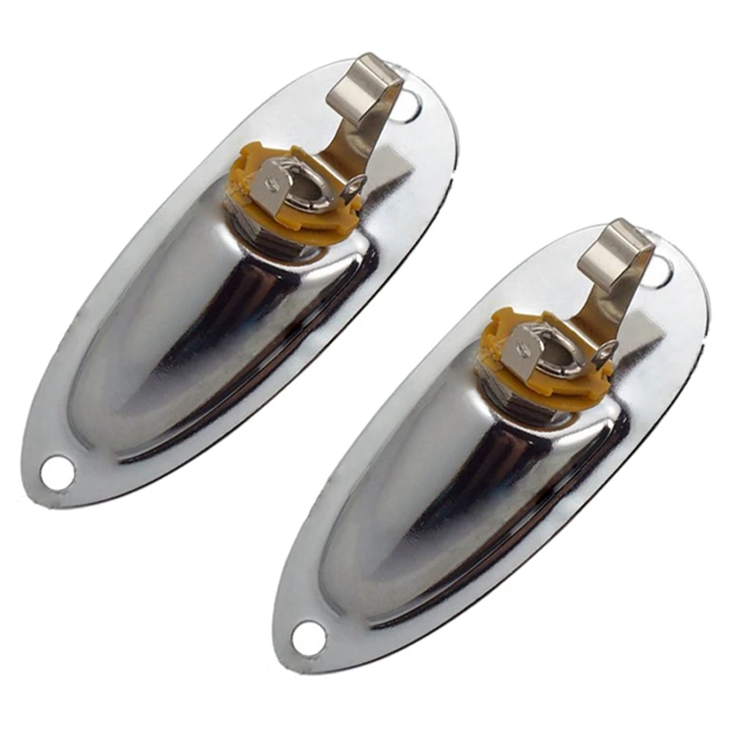 Hot AD-A0073 2 Piece Loaded Jack Socket Plate & Screws For Fender Strat Replacement, Silver
Hot AD-A0073 2 Piece Loaded Jack Socket Plate & Screws For Fender Strat Replacement, Silver