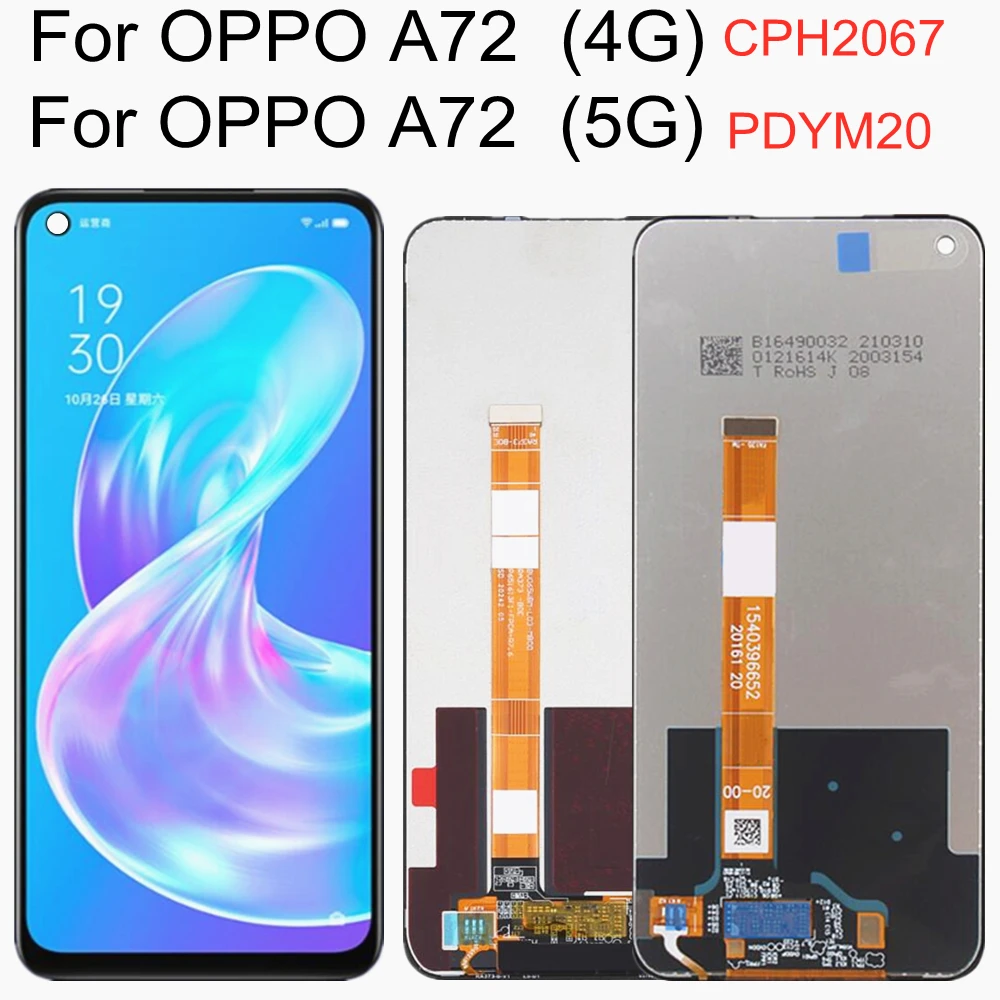 6.5 lcd For OPPO A72 5G PDYT20 LCD Display Touch Screen Digitizer Assembly Replacement For OPPO A72 4G CPH2067 LCD
6.5 lcd For OPPO A72 5G PDYT20 LCD Display Touch Screen Digitizer Assembly Replacement For OPPO A72 4G CPH2067 LCD
