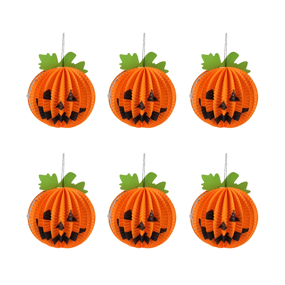 6pcs Paper Lanterns Spooky Decorative Pumpkin 3D Party Supplies for Festival Outdoor
6pcs Paper Lanterns Spooky Decorative Pumpkin 3D Party Supplies for Festival Outdoor