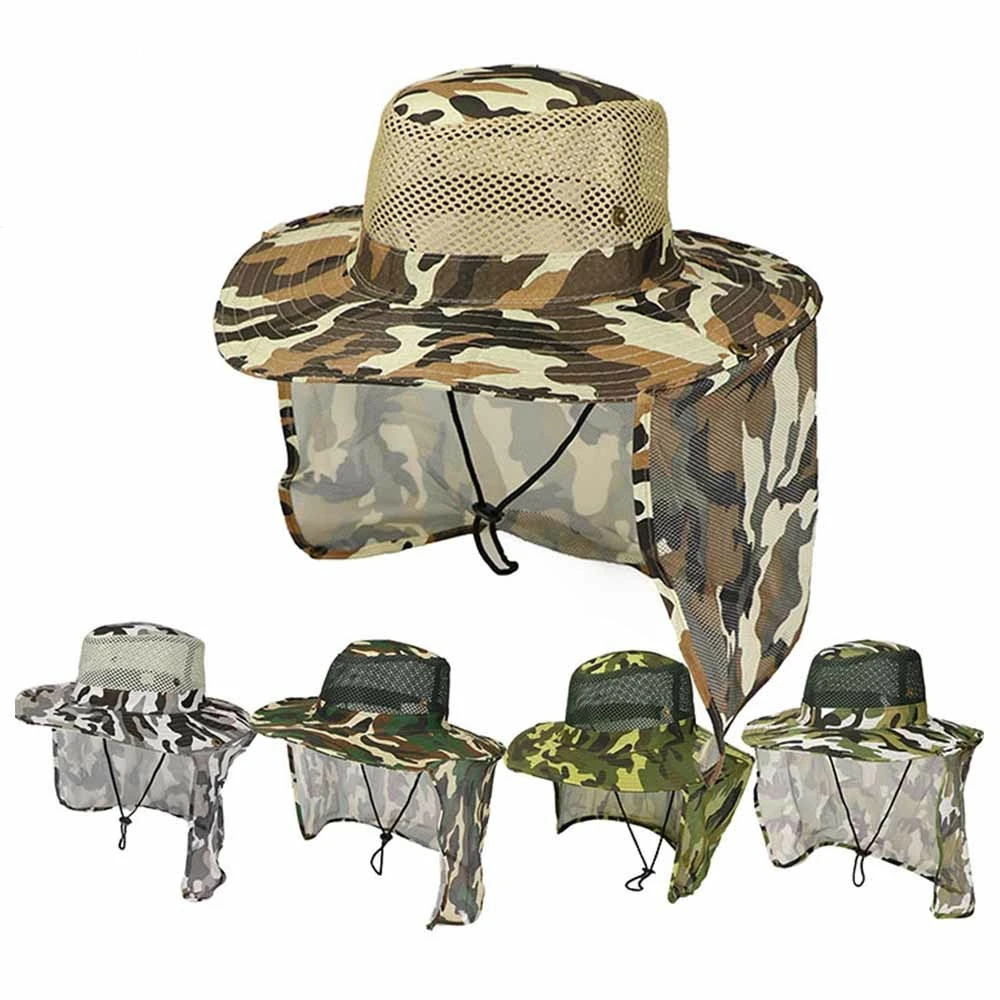 Fishing Hat Wide Brim Breathable Mesh Unisex Outdoor Sport Fishing Hiking Hat UV Protection Face Neck Flap Man Sun Cap
Fishing Hat Wide Brim Breathable Mesh Unisex Outdoor Sport Fishing Hiking Hat UV Protection Face Neck Flap Man Sun Cap