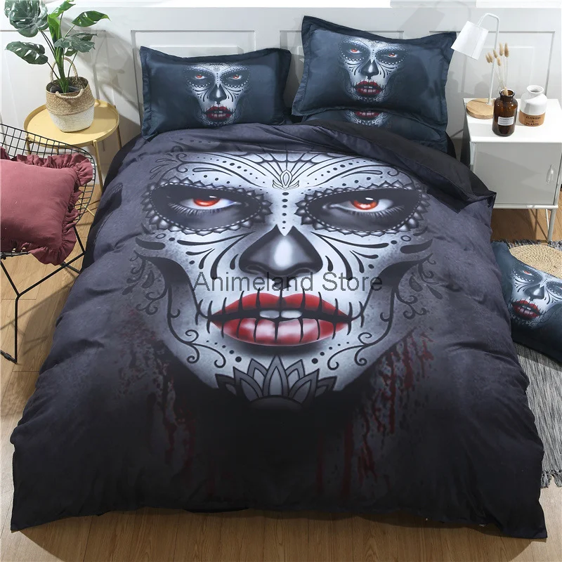Skull Bedding Set Queen Size For Adults Fashion Bedroom Decor Soft Gothic Duvet Cover Animals Comforter Cover With Pillowcases
Skull Bedding Set Queen Size For Adults Fashion Bedroom Decor Soft Gothic Duvet Cover Animals Comforter Cover With Pillowcases