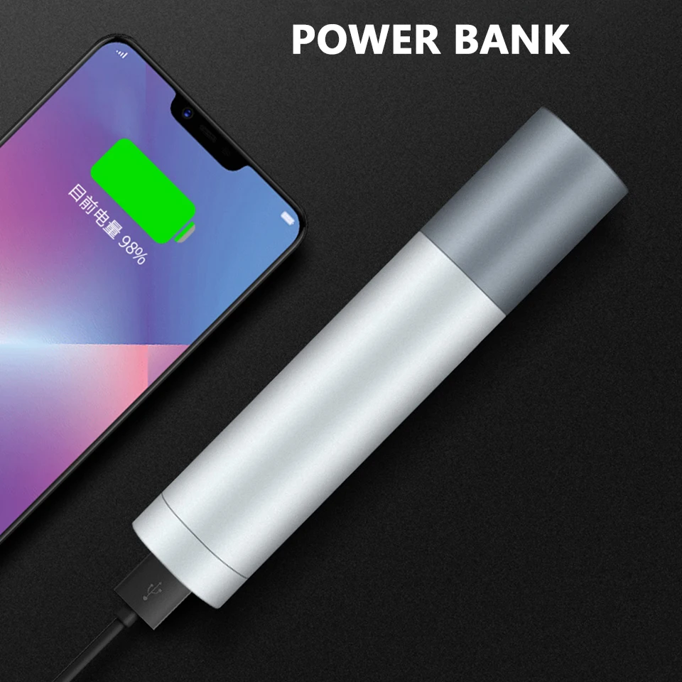 Светодиодный фонарик XM-L T6, внешний аккумулятор, встроенная аккумуляторная батарея 18650, 2 в 1, лм, 10 Вт, фонарь для кемпинга
Светодиодный фонарик XM-L T6, внешний аккумулятор, встроенная аккумуляторная батарея 18650, 2 в 1, лм, 10 Вт, фонарь для кемпинга