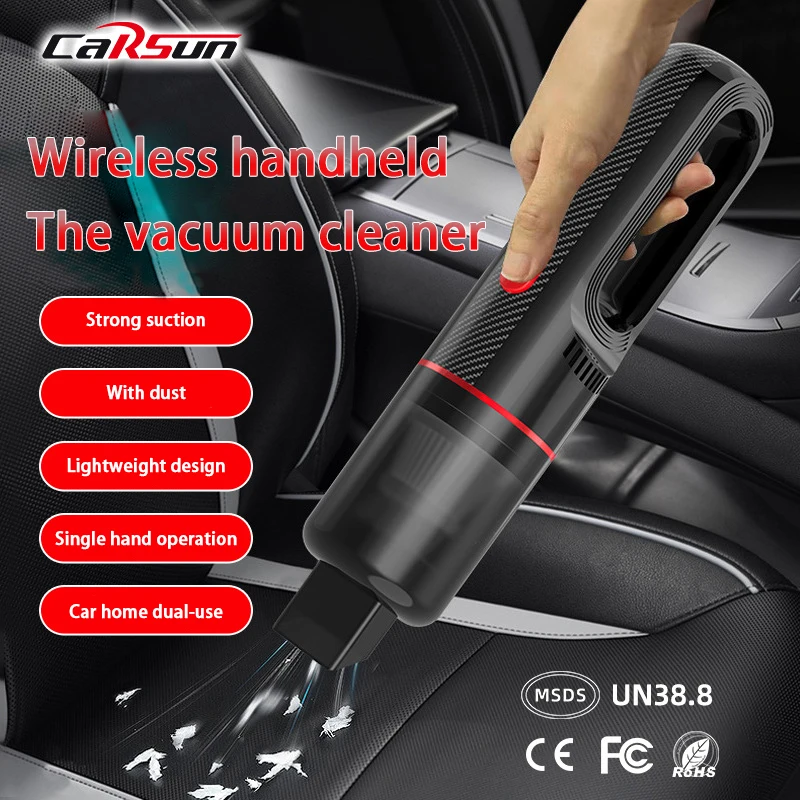 Автомобильный пылесос Carsun, 9000 па, ручной мини-пылесос для сигарет, удобный пылесос для дома и автомобиля, беспроводной пылесос двойного назначения с USB
Автомобильный пылесос Carsun, 9000 па, ручной мини-пылесос для сигарет, удобный пылесос для дома и автомобиля, беспроводной пылесос двойного назначения с USB