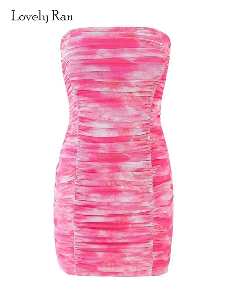Women Sexy Strapless Printed Mini Dress Fashion off shoudler Bodycon Pleated Dresses 2023 Summer Elegant Nightclub Party Robes
Women Sexy Strapless Printed Mini Dress Fashion off shoudler Bodycon Pleated Dresses 2023 Summer Elegant Nightclub Party Robes