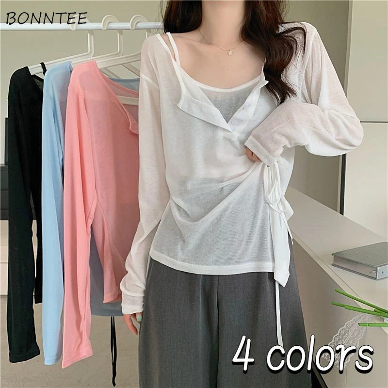 T-shirts Sets Women Asymmetrical 2pcs New Minimalist Camisole Summer Sun-proof Bandage Leisure Ulzzang Ladies Breathable Stylish
T-shirts Sets Women Asymmetrical 2pcs New Minimalist Camisole Summer Sun-proof Bandage Leisure Ulzzang Ladies Breathable Stylish
