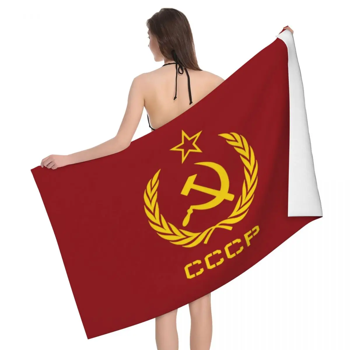 Пляжное полотенце из микрофибры с изображением российского СССР, социализма, молота и серпы, воздухопроницаемое, под заказ
Пляжное полотенце из микрофибры с изображением российского СССР, социализма, молота и серпы, воздухопроницаемое, под заказ