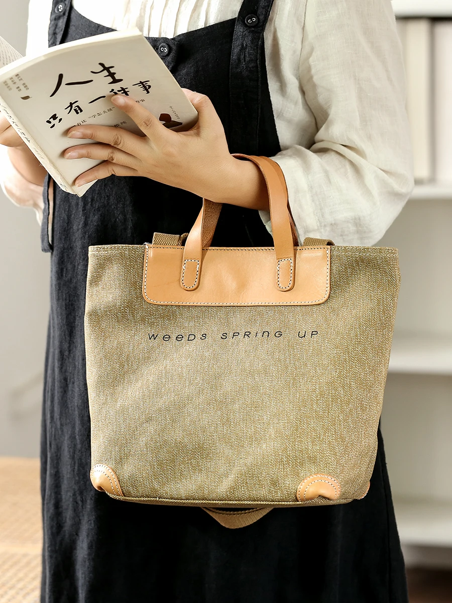 Outdoor daily high quality canvas genuine leather women's handbag weekend party luxury handbag fashion shoulder bag for female
Outdoor daily high quality canvas genuine leather women's handbag weekend party luxury handbag fashion shoulder bag for female
