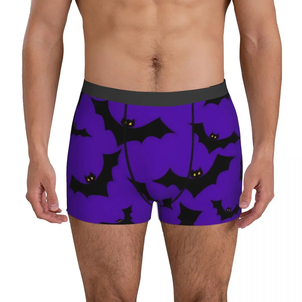 

Halloween Bats Underwear Funny Animal Man Boxer Brief Breathable Boxershorts Trenky Print Plus Size Underpants
