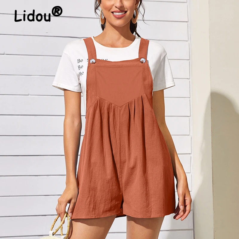 Summer Casual Solid Sleeveless Jumpsuits for Women 2023 Holiday Streetwear Loose Beach Shorts Wide Leg Rompers Outfit Ropa Mujer
Summer Casual Solid Sleeveless Jumpsuits for Women 2023 Holiday Streetwear Loose Beach Shorts Wide Leg Rompers Outfit Ropa Mujer