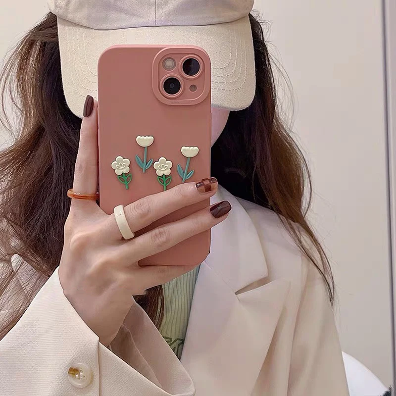 Korean Aesthetic 3D Flower Pink Phone Case For iPhone 13 12 11 Pro XS Max X XR 7 8 Plus SE Cute Tulip Soft Silicone Back Cover
Korean Aesthetic 3D Flower Pink Phone Case For iPhone 13 12 11 Pro XS Max X XR 7 8 Plus SE Cute Tulip Soft Silicone Back Cover