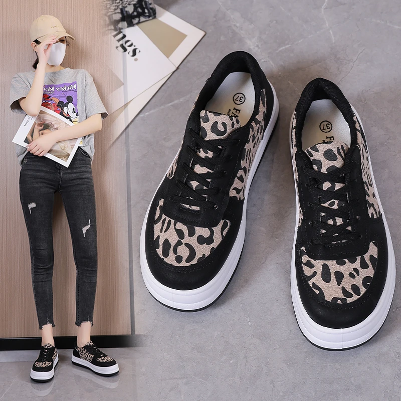 2022 Women's Shoes Fall Fashion Lightweight Thick Sole Vulcanized Shoes Casual Sports Shoes Leopard Print Women's Shoes
2022 Women's Shoes Fall Fashion Lightweight Thick Sole Vulcanized Shoes Casual Sports Shoes Leopard Print Women's Shoes