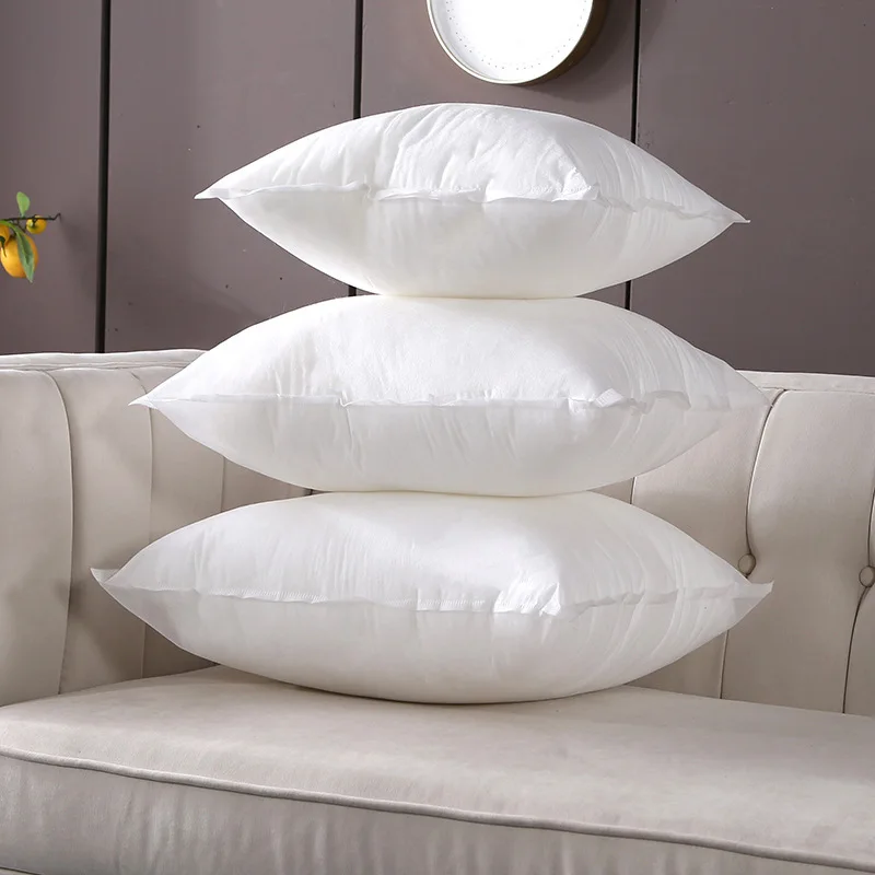 

45x45/50x50/55x55cm Home Cushion Inner Pure White Cushion Core Soft Head Pillow Inner PP Cotton Filler Health Care Padding Fill