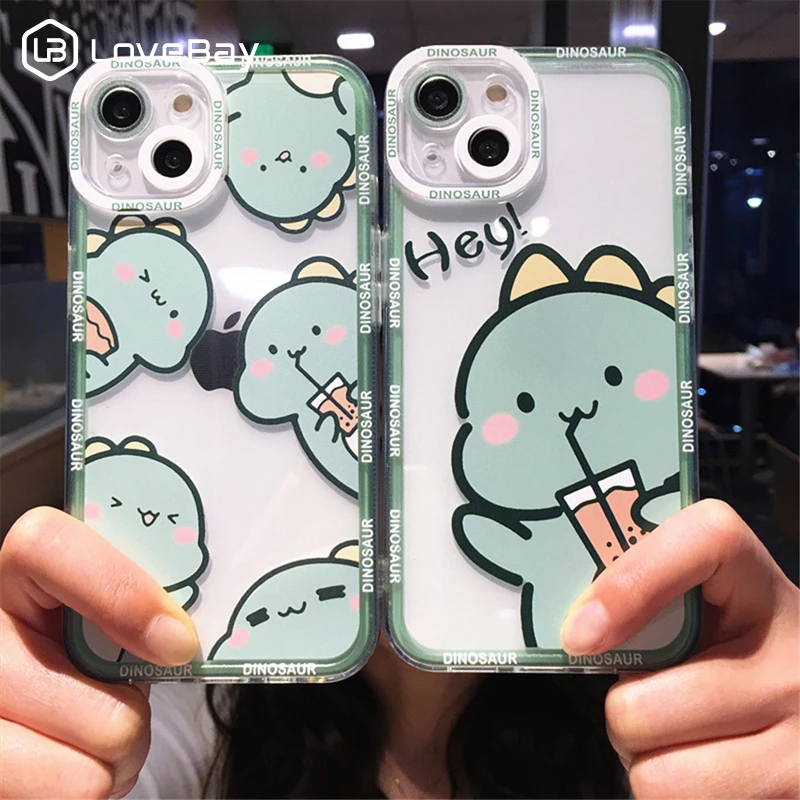 Lovebay Cute Catoon Dinosaur Camera Protection Phone Case For iPhone 13 12 11 14 Pro Max X XR XS Max 7 8 14Plus Soft Clear Cover
Lovebay Cute Catoon Dinosaur Camera Protection Phone Case For iPhone 13 12 11 14 Pro Max X XR XS Max 7 8 14Plus Soft Clear Cover