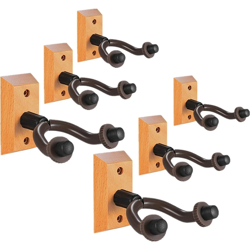 6Pcs Guitar Wall Mount Hanger Hardwood Guitar Hanger Wall Hook Holder Stand Display Fits All Size Guitars Bass Ukulele
6Pcs Guitar Wall Mount Hanger Hardwood Guitar Hanger Wall Hook Holder Stand Display Fits All Size Guitars Bass Ukulele