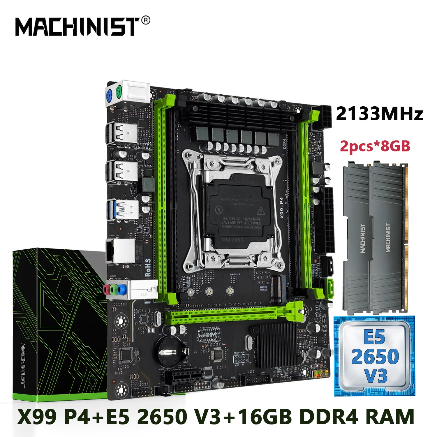 Комплект материнской платы MACHINIST X99 P4, комплект LGA 2011-3, процессор Xeon E5 2650 V3 и оперативная Память DDR4 2*8 ГБ, usb3.0 NVME M.2
Комплект материнской платы MACHINIST X99 P4, комплект LGA 2011-3, процессор Xeon E5 2650 V3 и оперативная Память DDR4 2*8 ГБ, usb3.0 NVME M.2