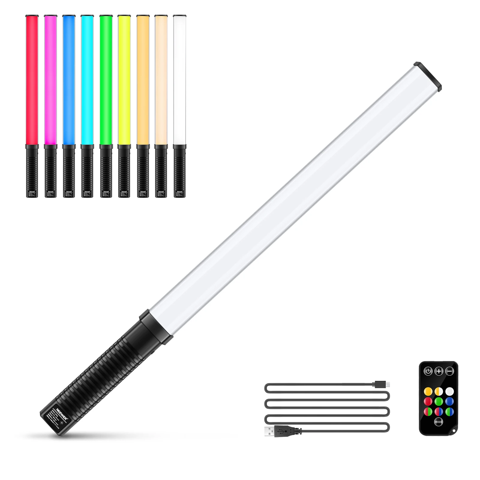 

Ручной светодиодный светильник Neewer RGB, Диммируемый Светильник для фотосъемки 9 цветов/10 Вт/Встроенный аккумулятор для фото-и видеосъемки