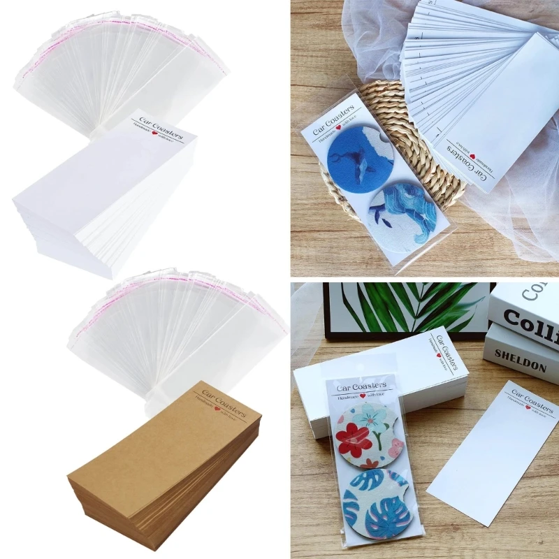 100 Pcs Blank Coasters Display Cards with Self Adhesive Bags Sublimation Coaster Packaging Coasters Display Cards Easy to Use
100 Pcs Blank Coasters Display Cards with Self Adhesive Bags Sublimation Coaster Packaging Coasters Display Cards Easy to Use
